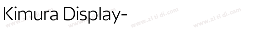 Kimura Display字体转换